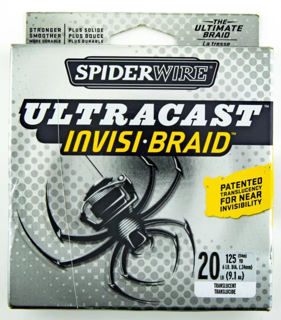 SPIDERWIRE ULTRACAST INVIS-BRAID 30lb 125yds Translucent The Ultimate Braid  $18.95 - PicClick