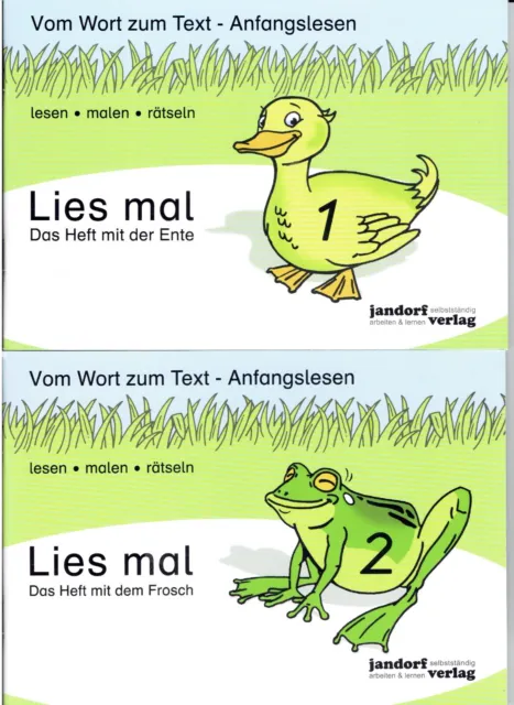 Lies mal - Die Hefte 1 und 2 im Paket (Ente und Frosch)