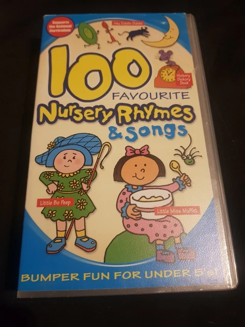 100 FAVOURITE NURSERY Rhymes And Songs VHS 2002 Very Rare Children 100-favourite-nursery-rhymes-and-songs-vhs-2002-very-rare-children