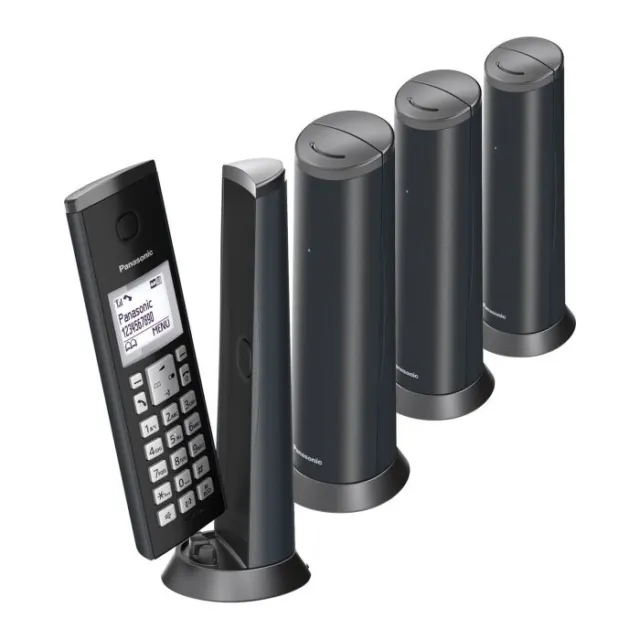 Panasonic KX-TGK220E Digital cordless Answering system with 4 graphite Handsets