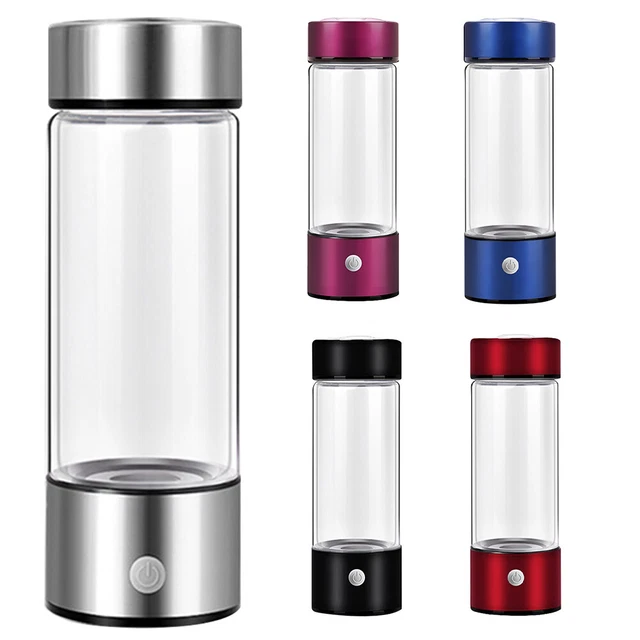 H2 Life Acqua idrogeno Bottiglia d'acqua 3000PPB generatore di idrogeno generatore di acqua SPE Pem, portatile, USB ricaricabile (bianco latteo