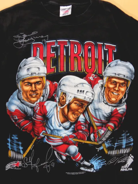 Bob Probert T-Shirt Detroit Red Wings NHL Soft Jersey #24 (S-3XL