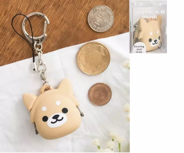 Shiba Inu Dog 3D mimi POCHI-Bit Friends. Silicone Coin Bag/keychain