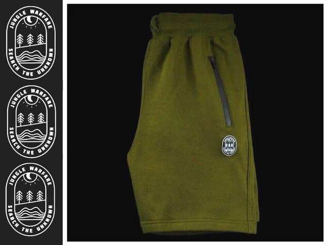 Jungle Warfare Shorts Trainingsanzug Unterteil Jogger grün Karpfen Angelkleidung