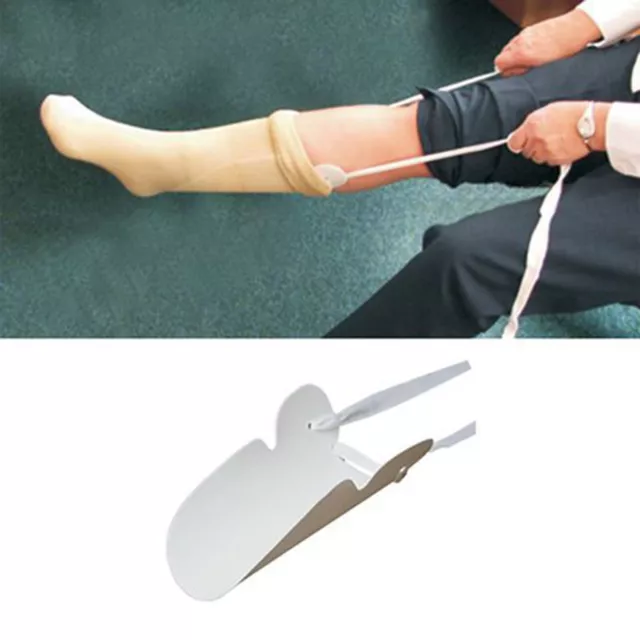 SOCK AID ASSISTANCE Stocking Slider With Foam Handle Dressing Aid ...
