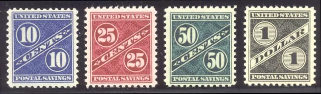 U.S. #PS7-10 MInt - 1943 Postal Savings Set ($393)