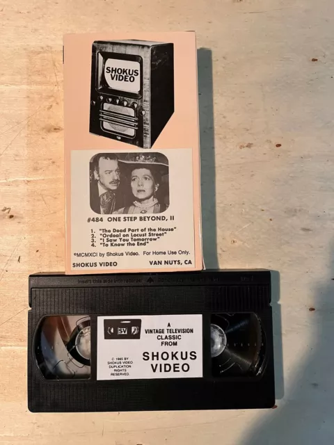 Shokus Video #484 One Step Beyond II VHS ~ Vintage Television TV