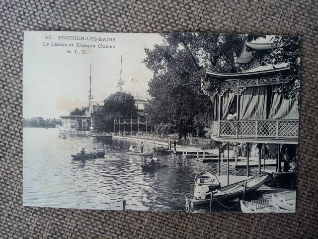 Cpa Enghein Les Bains Le Casino And Chinese Kiosk
