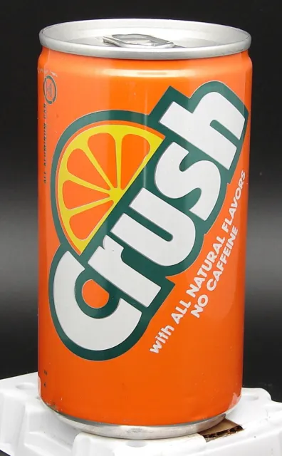 Crush Orange; Beverage Management, Inc.; Columbus, Ohio; soda pop can