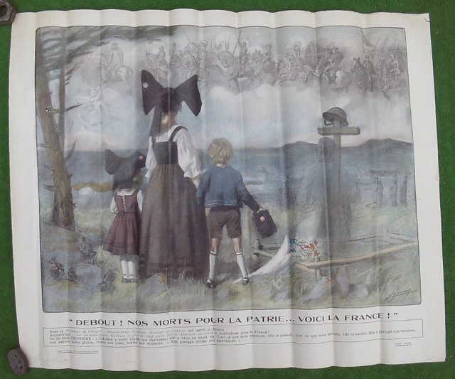 Huile Sur Panneau Singes Anthropomorphes Guerre 14-18 - Signée Benoît Cousin