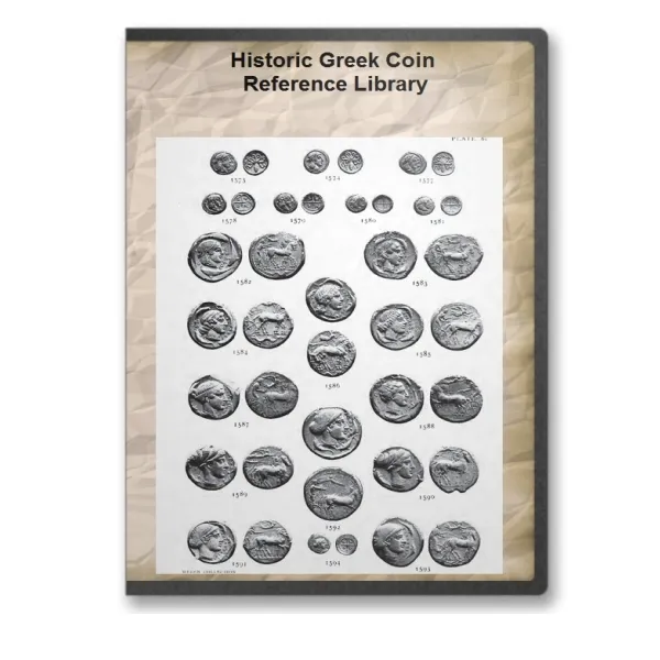 46 Historical Greek Coin and Medallion Reference Book Library on CD - D545