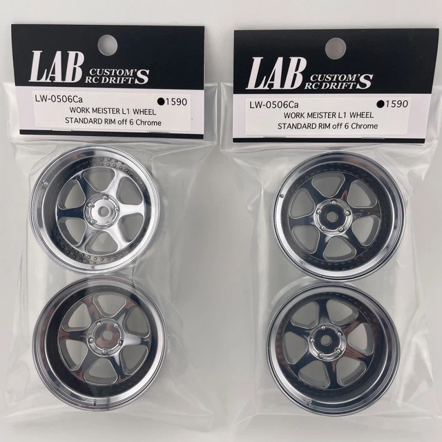 LAB LW-0506CA X2 WORK MEISTER L1 WHEEL STANDARD RIM off6 Chrome Radio ...
