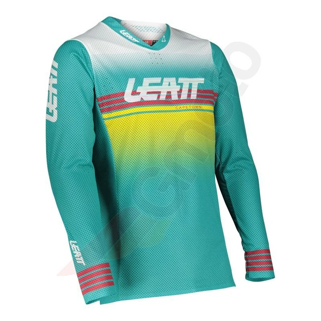 Camicia Motocross Camicia Offroad Jersey Leatt 5.5 V22 Ultraweld aqua turchese L