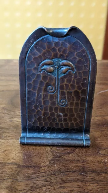 Roycroft copper book end arts & crafts