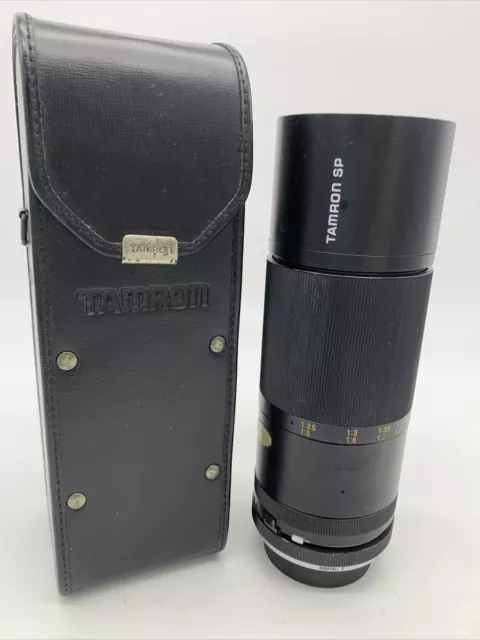 TAMRON-SP Model 54B No 41016-300mm 2X Conv. TELE MACRO LENS w/ ADAPTALL w/Case