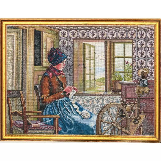 Eva Rosenstand counted cross stitch kit "Picture", 35x45cm, DIY