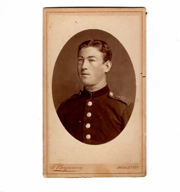 CDV Foto Soldat - Ingolstadt um 1880