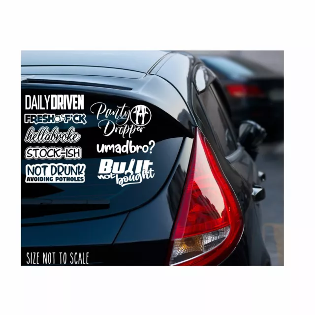 JDM 33 CAR STICKER DECAL PACK car window Stickers for JDM KDM race drift  #V7Y $13.99 - PicClick