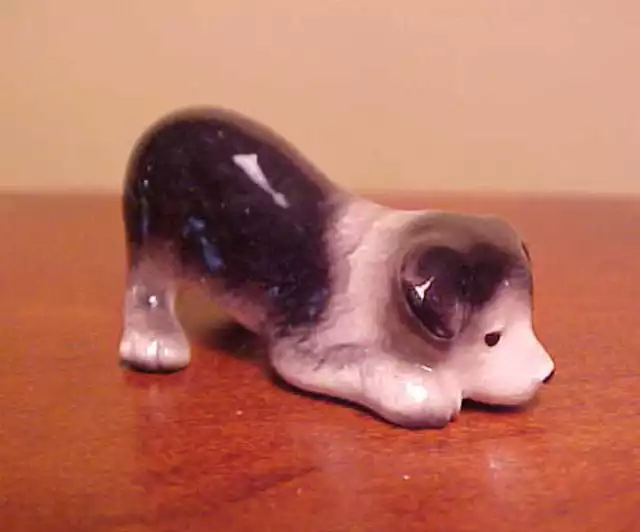Hagen-Renaker Mini #3339 BORDER COLLIE PUP Miniature Ceramic Puppy Dog Figurine