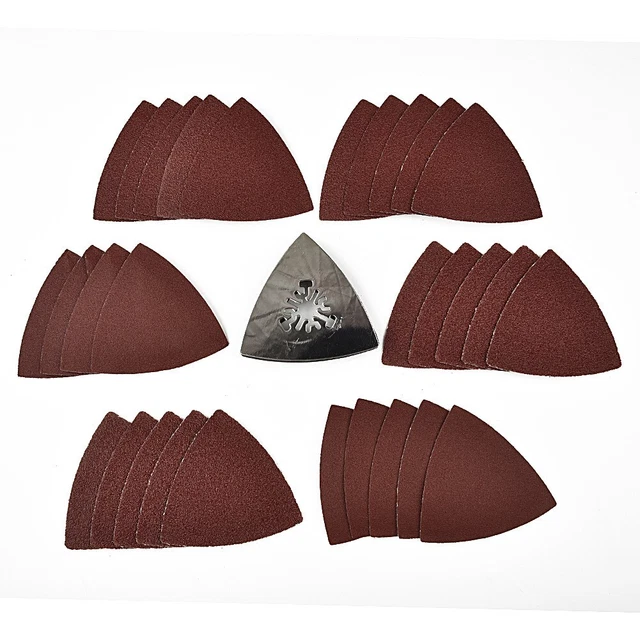 60-120 Semolino Carta Abrasiva Ricambio Parti Ricambio Triangolo Accessori