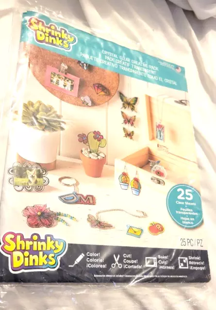 Shrinky Dinks Creative Pack 25 Sheets Crystal Clear 