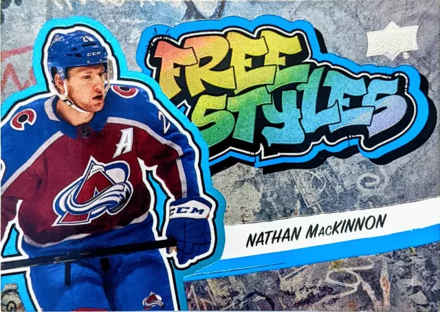 2022-23 Upper Deck Nathan MacKinnon Free Styles BLUE #FS-14 Colorado Avalanche