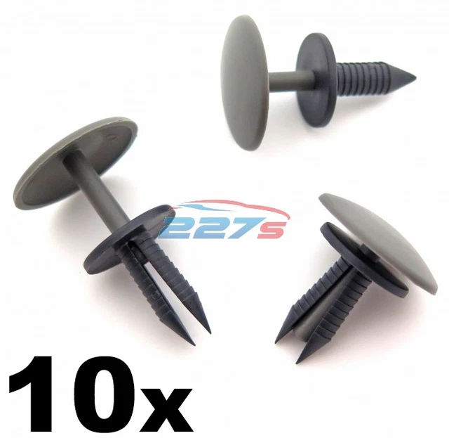 10x LST Fastener Clips – Ford Transit Headliner Interior Trim, Black & White, CL-00205