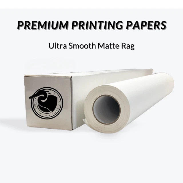 Rag Smooth Matte Photo Inkjet Paper (36"x100’ Roll)