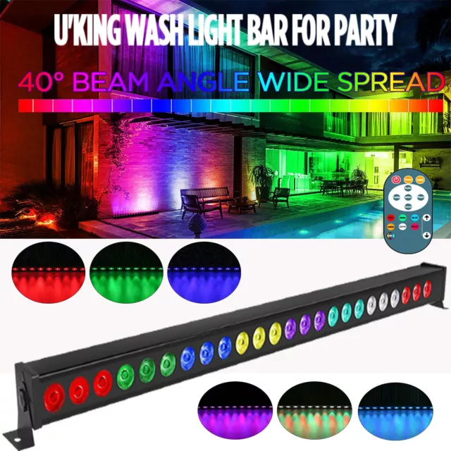 RGB 24*3W LED Bühnenbeleuchtung Wall Washer Licht Bar DMX Disco Party Show Club