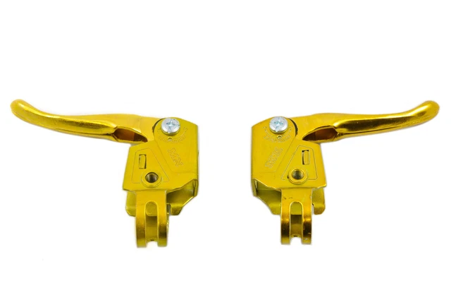 Vintage Gold BMX Brake Caliper Set With Lever And Cables For Old School Cruisers | Side Pull Brakes