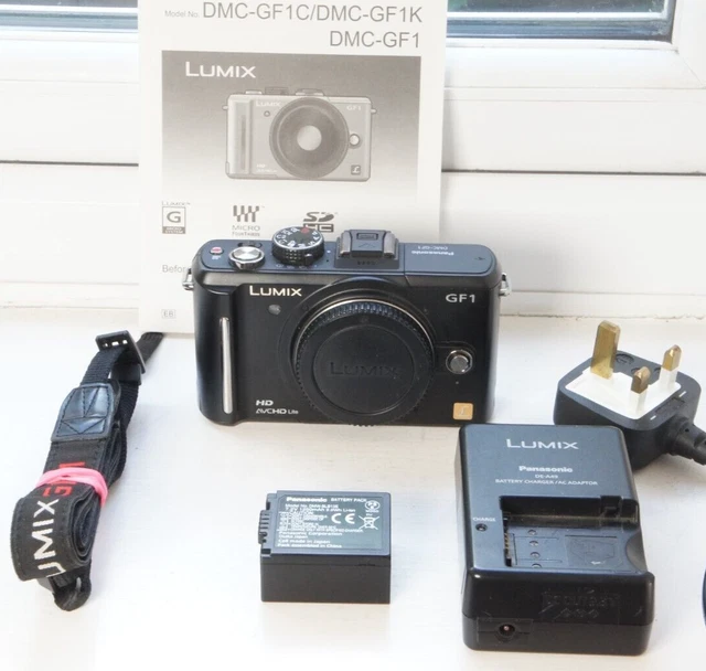 PANASONIC LUMIX DMC GF1 Digital Camera With Charger, Battery & Manual £