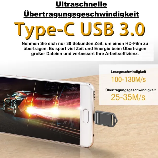 USB 3.0 Stick Typ-C OTG USB Flash Driver Speicherstick USB-C 16GB 32GB 64GB 128G 3