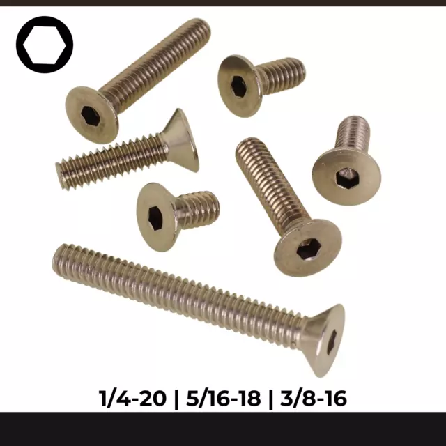 Senkkopfschrauben Zoll | UNC | ISK | A2 18-8 | Edelstahl | Flat Head Screw