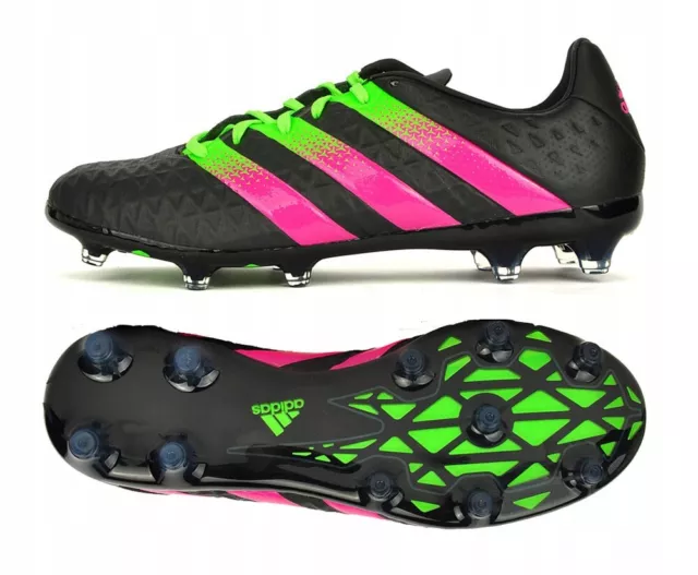 Adidas ACE 16.2 FG/AG schwarz/grün/pink [AF5268] Gr. 42 2/3