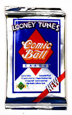 Looney Tunes Comic Ball Series 1 Vintage Trading Cards ONE Pack 1990 Upper Deck