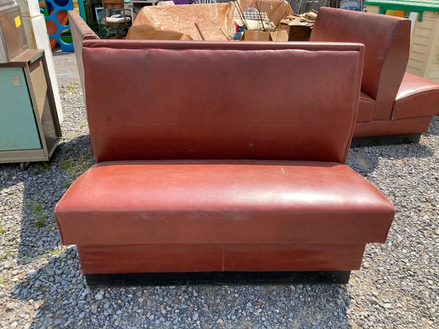 LOCAL PICK UP ONLY...USED Restaurant Booth Single Back Vinyl Seat.
