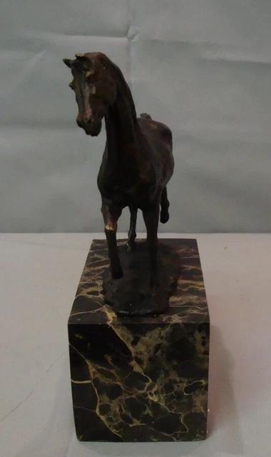 Estatua Caballo Fauna Art Deco Estilo Art Nouveau Estilo Bronce sólido 3
