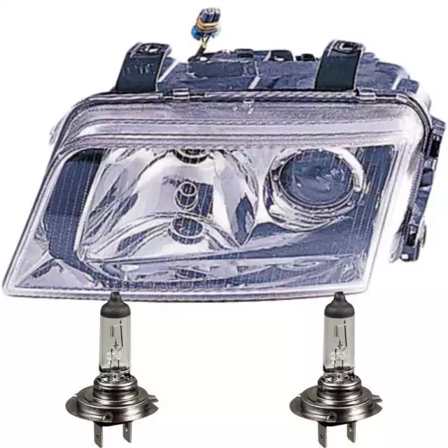 Faro Izquierdo para Audi A4 8D2 B5 11.94-11.00 H7/H7 Incl. Philips