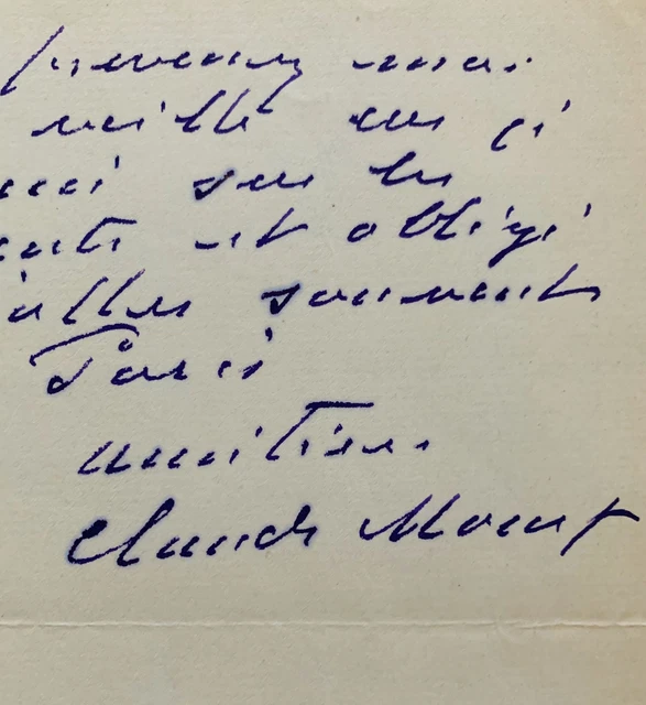 CLAUDE MONET PR%C3%A9F%C3%A8RE ne pas montrer ses tableaux EUR 4.800,00 ...