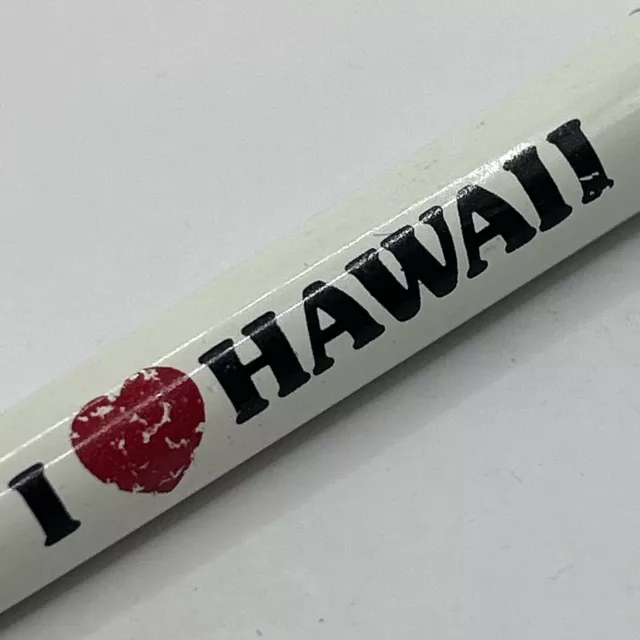 VTG Ballpoint Pen Tri-Color I "Heart" Love Hawaii Red/Blue/Black Ink