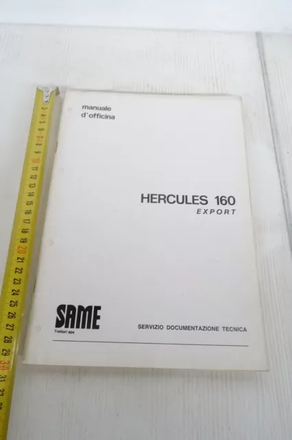 1980 Same Hercules 160 export tractor workshop manual