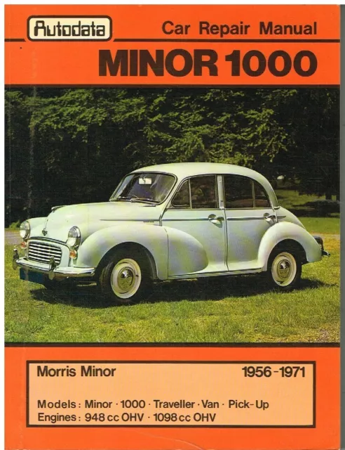 MORRIS MINOR 1000 (948 & 1098cc) SALOON TRAVELLER 1956-71 WORKSHOP MANUAL *VGC*