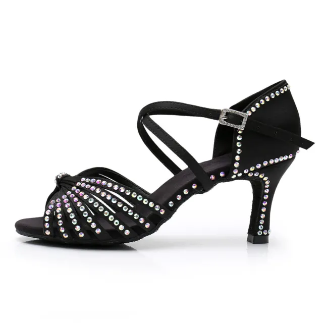 Brand New Women's Ballroom Latin Tango Dance Shoes 5/7cm Heeled Salsa 4 Colors 2