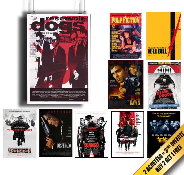 Poster Affiche TARANTINO Cinema Movie A4/A3