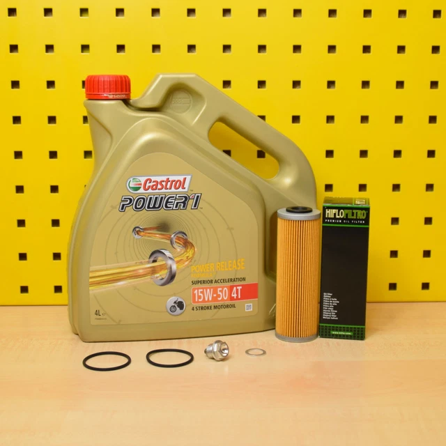 Pack Révision Vidange Filtre Hiflo + Bougie Huile Pour Yamaha Tmax 500 2001-2007 - Neuf