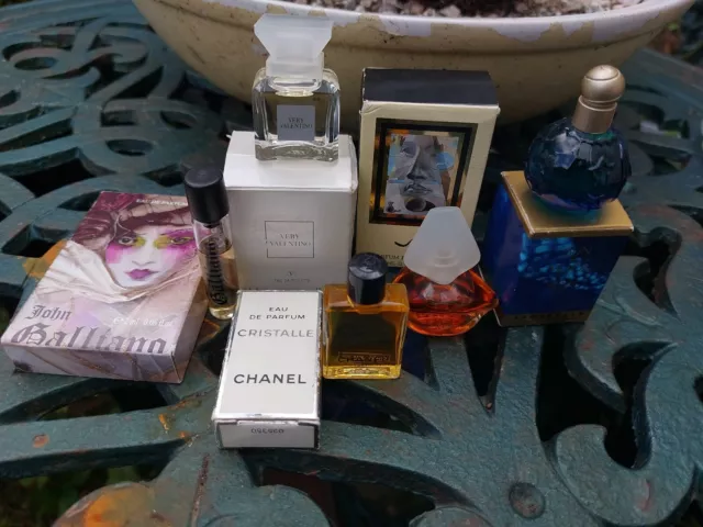 Job Lot 5x Boxed Perfume Miniatures Travel Chanel Galliano Lagerfeld  Valentino