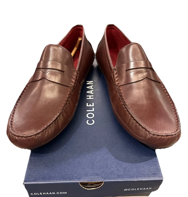 COLE HAAN WYATT Penny Driver Mens 10M Black Leather Loafers  display picture 1