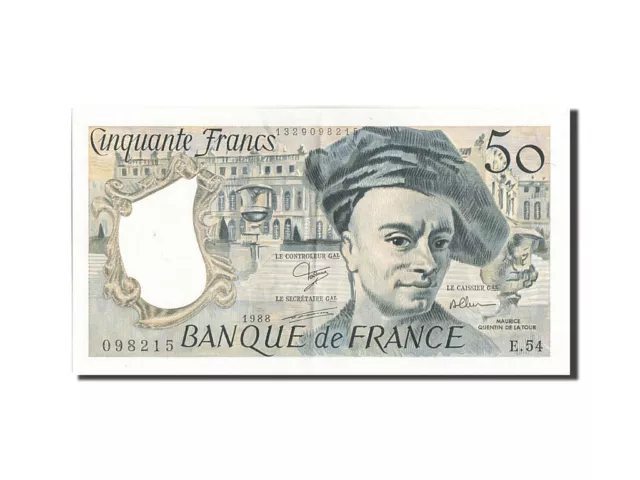 [#205647] Billet, France, 50 Francs, 50 F 1976-1992 ''Quentin de La Tour'', 1988