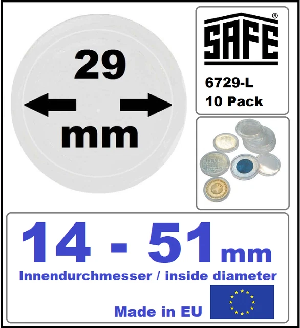 Leuchtturm Album Per Monete NUMIS Verde, Con 5 Custodie Intercambiabili Per Monete Da 44, 34, 25 E 17 Mm, Copertina In Pelle Pregiata