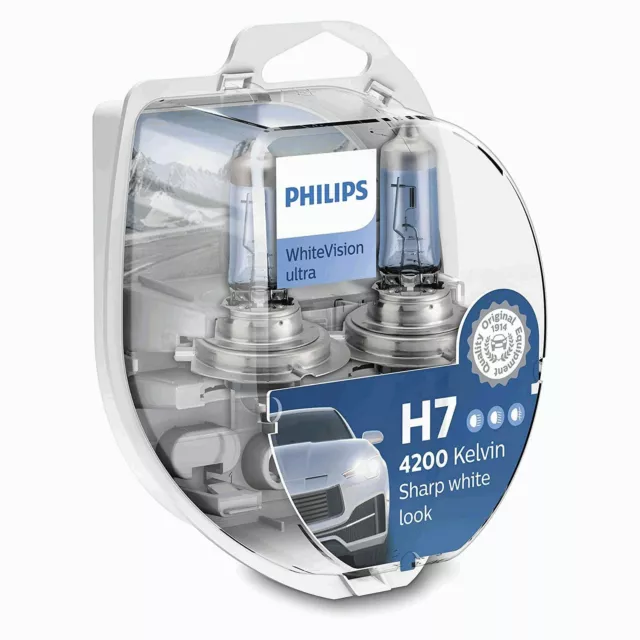 For Volvo XC90 MK1 Genuine Philips H7 WhiteVision Ultra Low Beam Headlight Bulbs